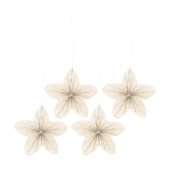 Decorazioni natalizie Twinkle set da 4 - Oro a pois - Scandi Living