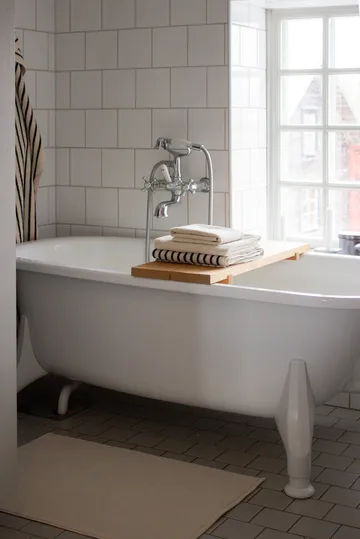 Drift asciugamani da bagno 100x150 cm confezione da 2 - Bianco-nero - Scandi Living