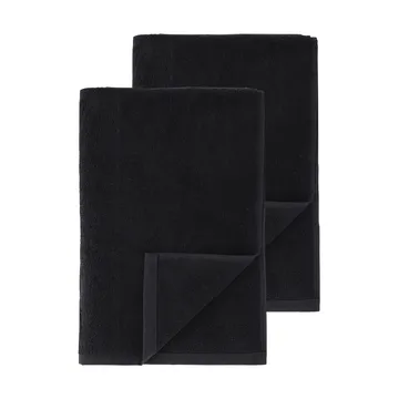 Drift asciugamani da bagno 100x150 cm confezione da 2 - Nero - Scandi Living