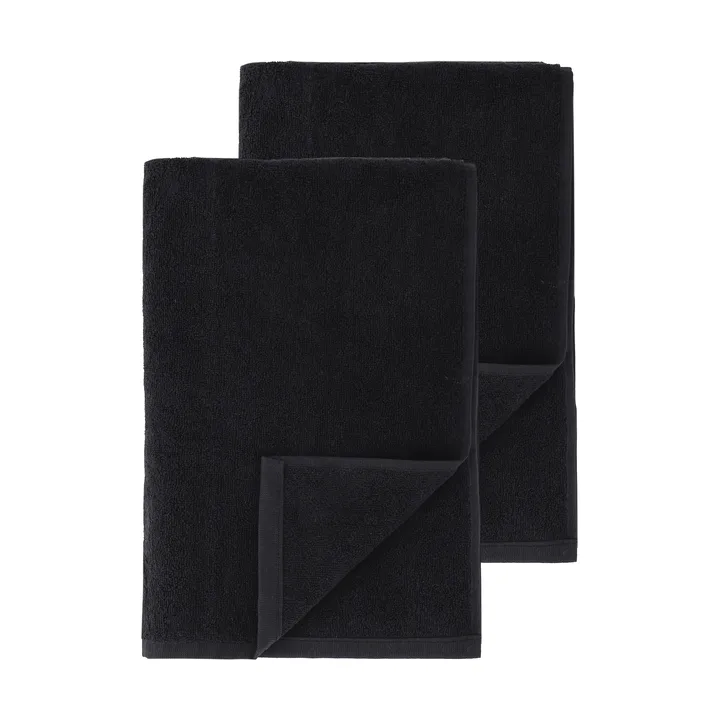 Drift asciugamani da bagno 100x150 cm confezione da 2 - Nero - Scandi Living
