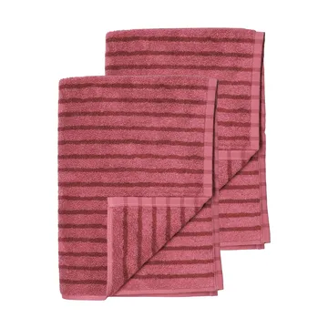 Drift asciugamani da bagno 100x150 cm confezione da 2 - Rosa-rosso - Scandi Living