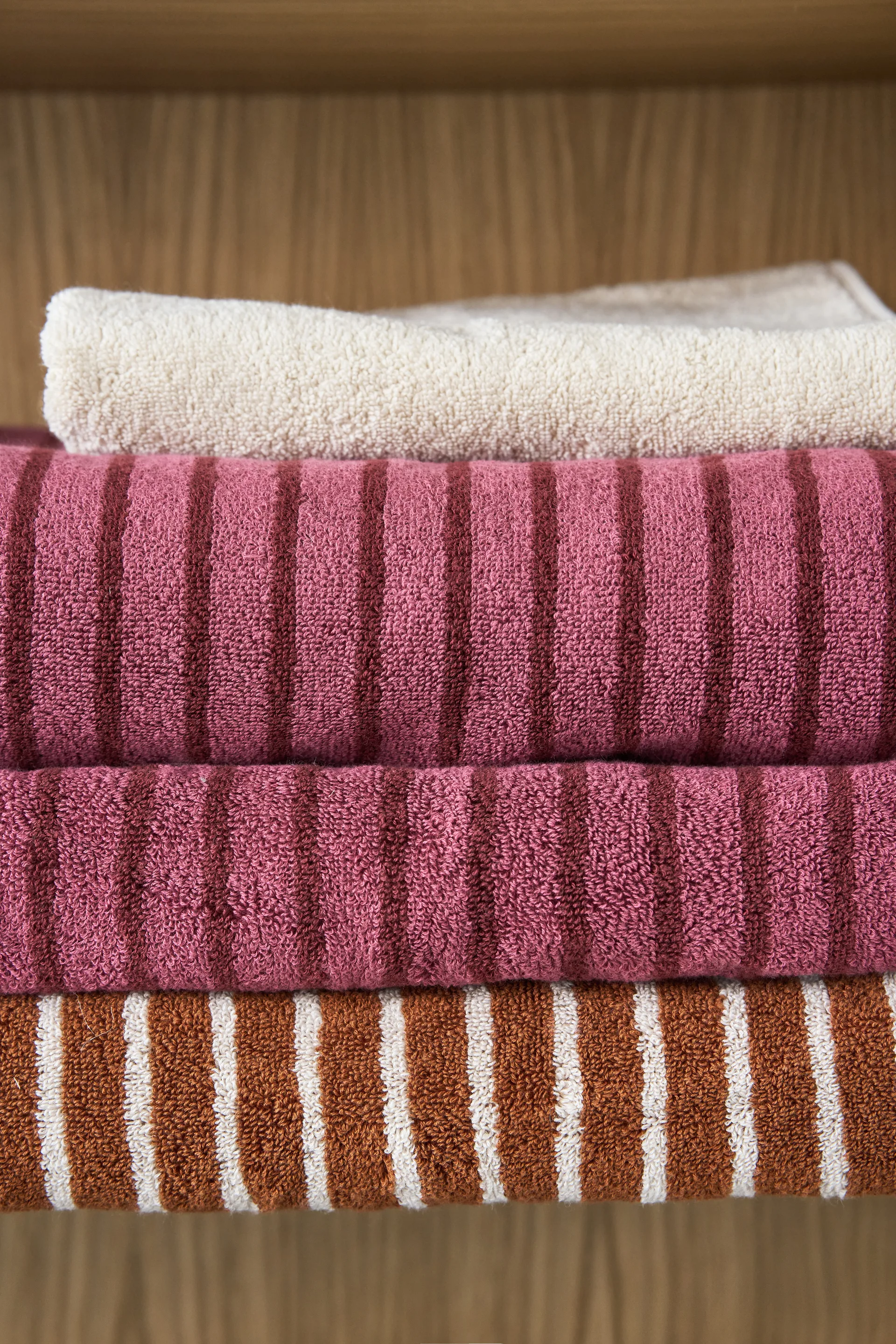 Drift asciugamani da bagno 100x150 cm confezione da 2 - Rosa-rosso Scandi Living