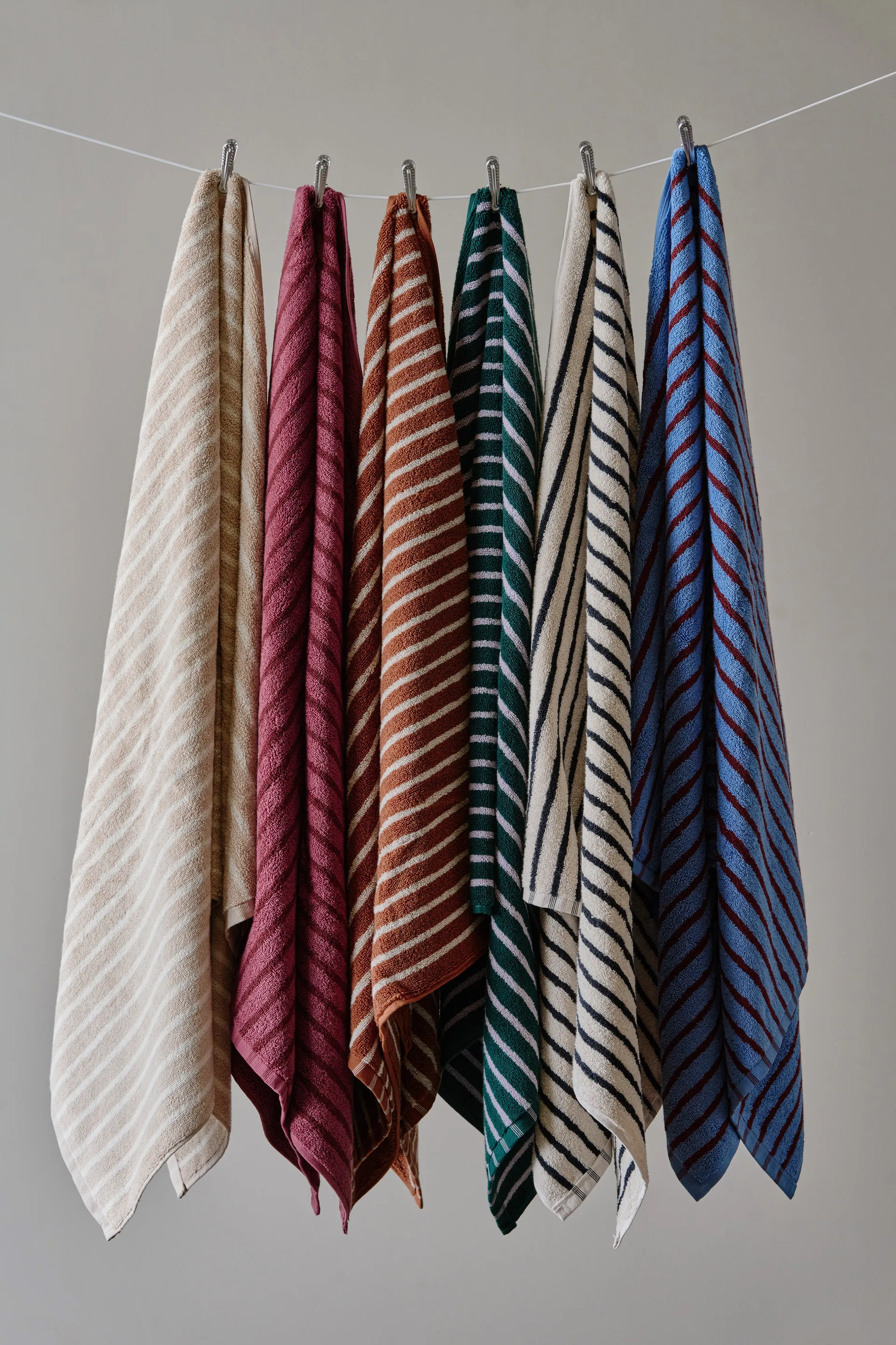 Drift asciugamani da bagno 100x150 cm confezione da 2 - Rosa-rosso Scandi Living