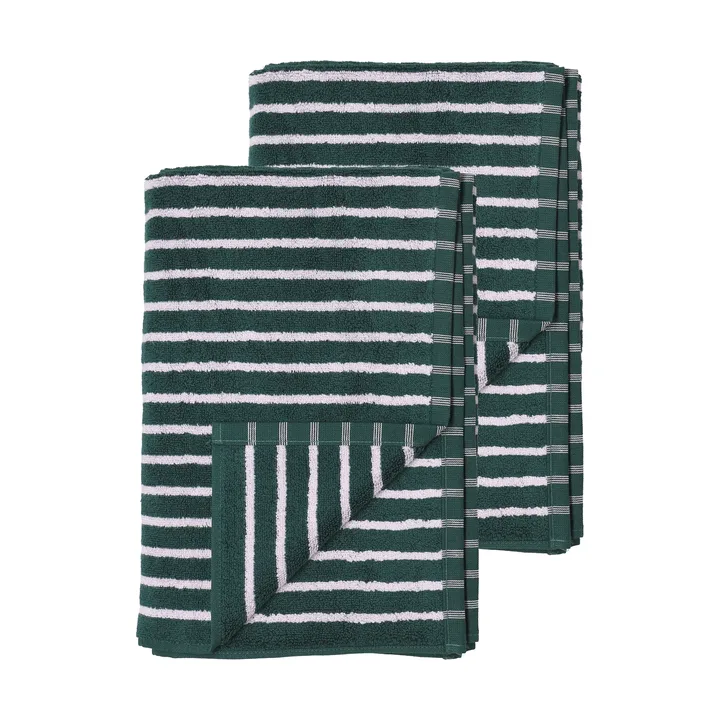 Drift asciugamani da bagno 100x150 cm confezione da 2 - Verde-lilla - Scandi Living