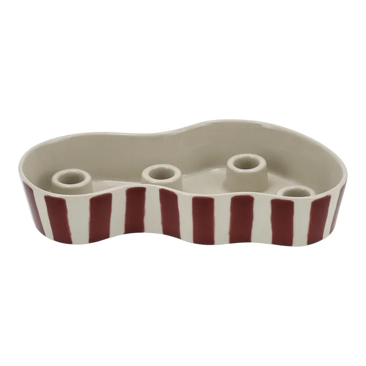 Ember candelabro dell’Avvento - Rosso-bianco, 15×27,3 cm - Scandi Living