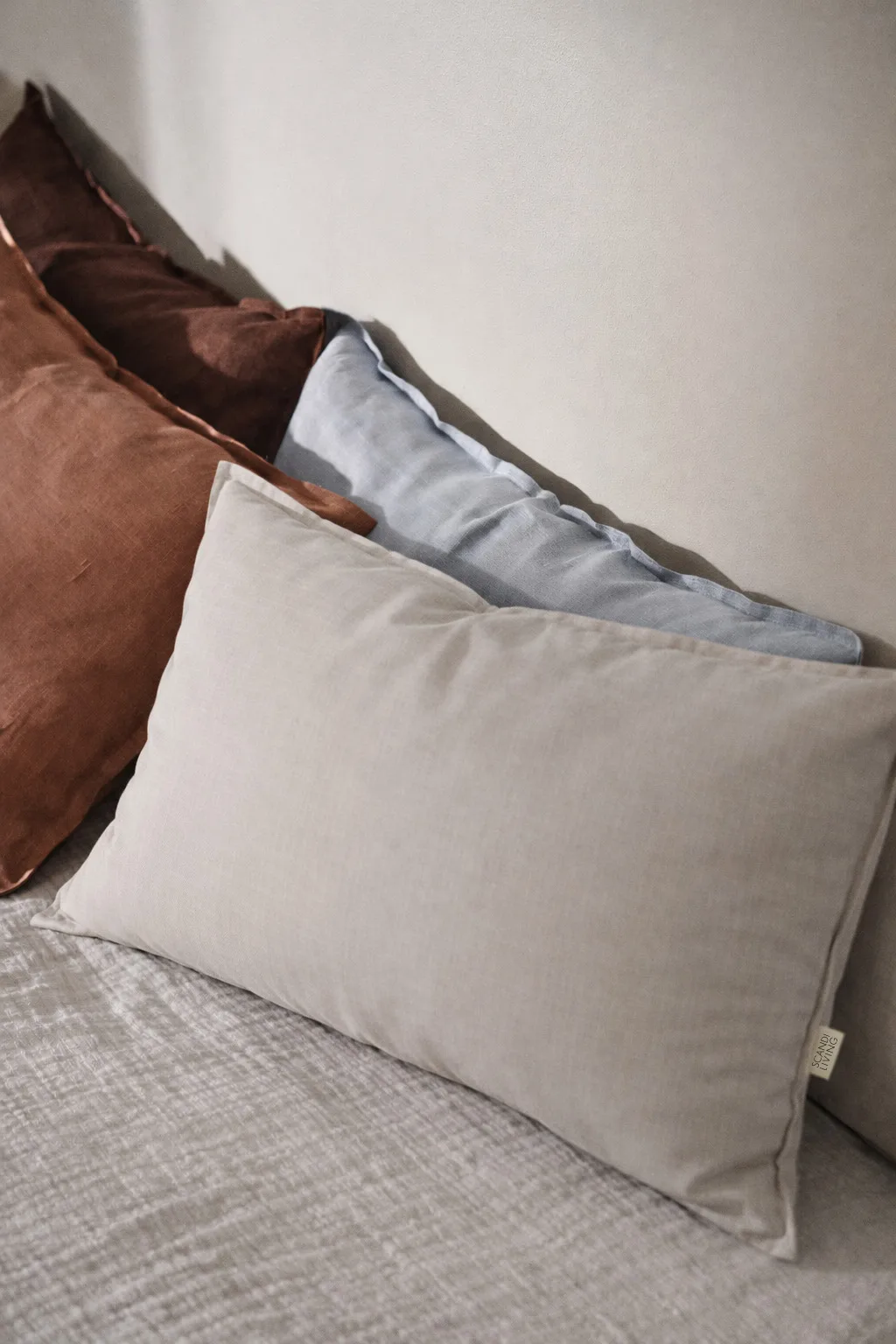 Federa Calm in lino 40x60 cm, Greige Scandi Living