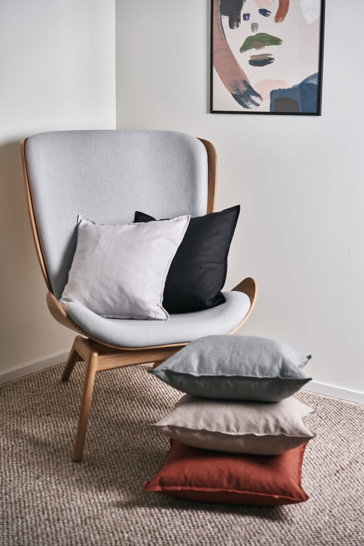 Federa Calm lino 50x50 cm, Carbon Scandi Living