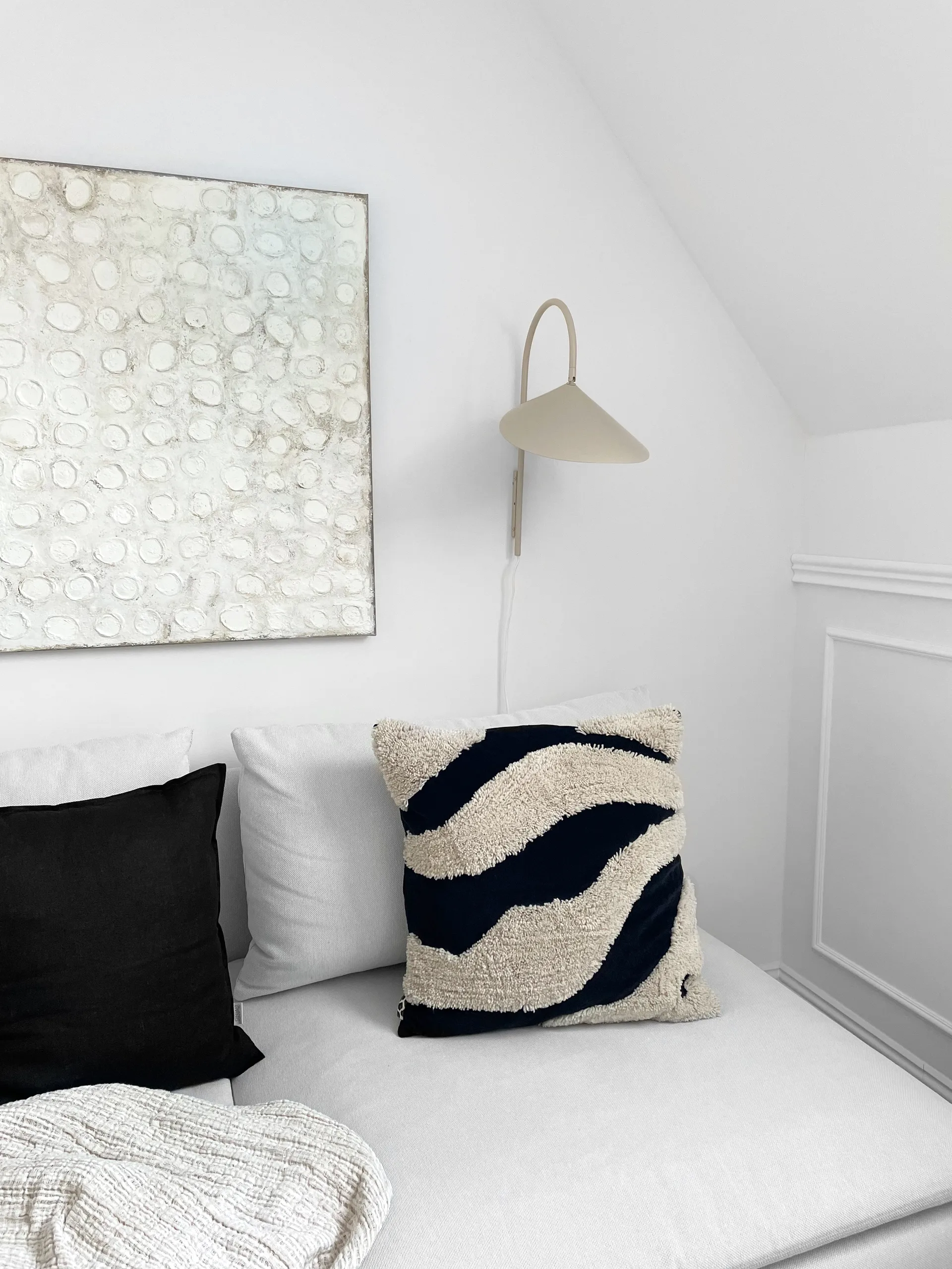 Federa Calm lino 50x50 cm, Carbon Scandi Living