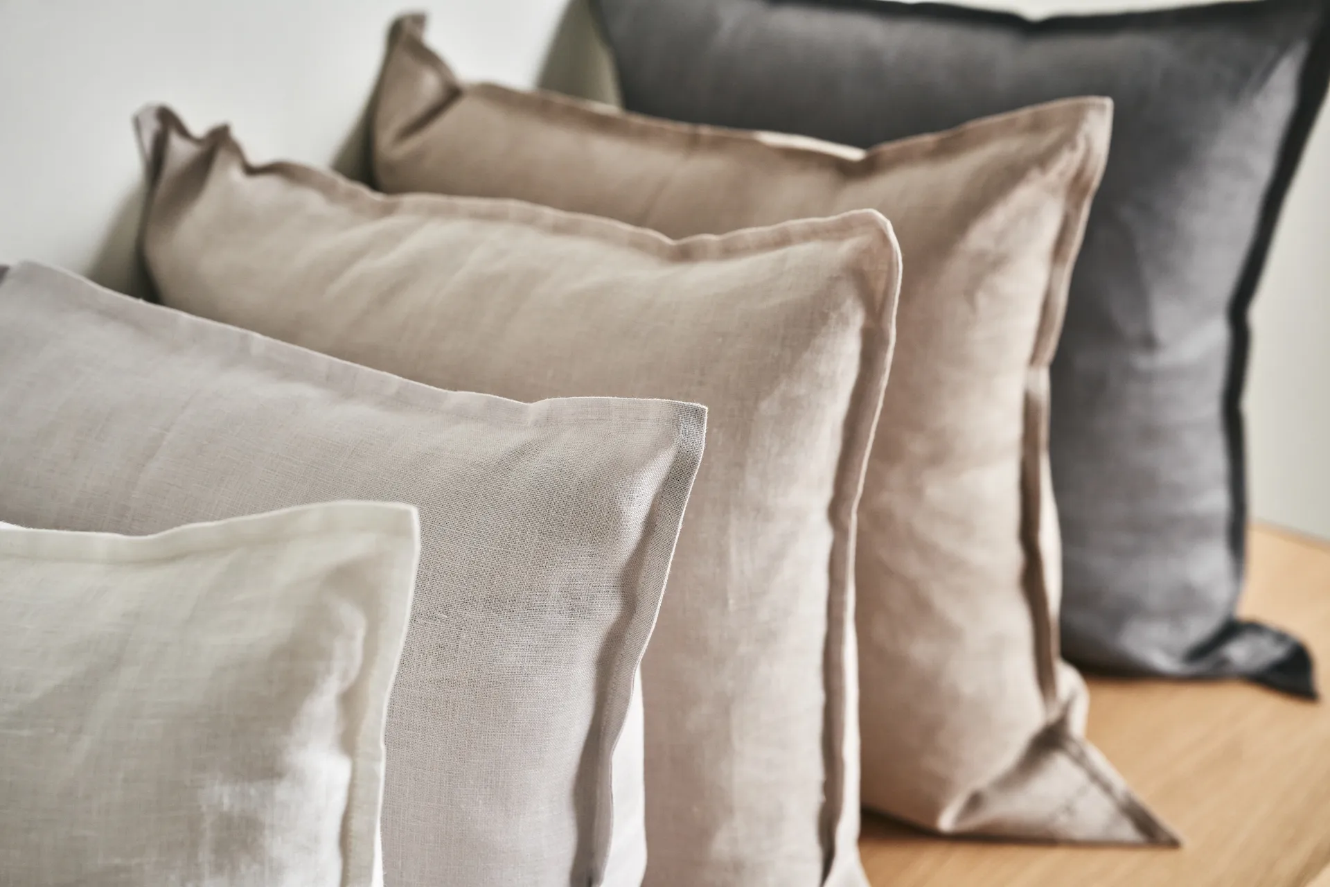 Federa Calm lino 50x50 cm, Icy grey Scandi Living