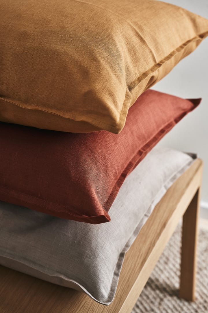 Federa Calm lino 50x50 cm, Mustard Scandi Living