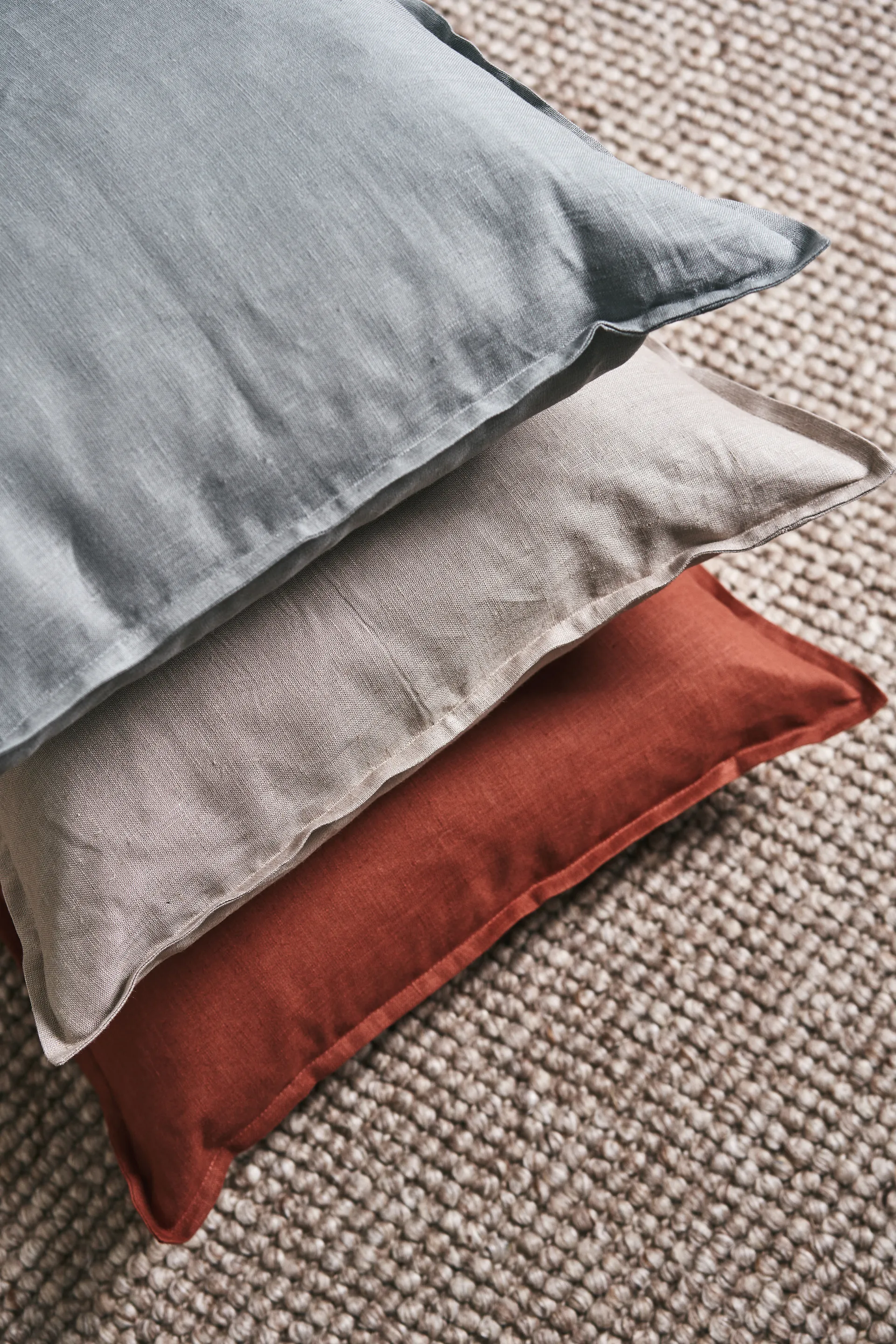 Federa Calm lino 50x50 cm, Ruggine Scandi Living