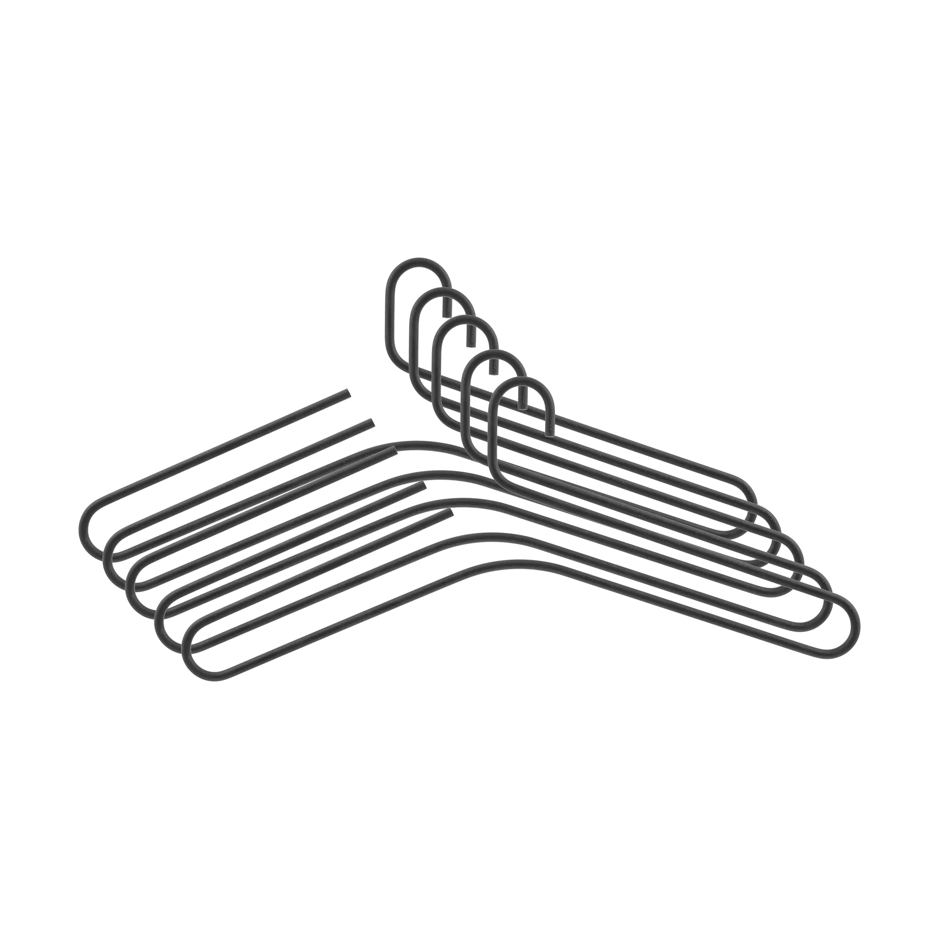 Grucce Smooth confezione da 5, Nero Scandi Living