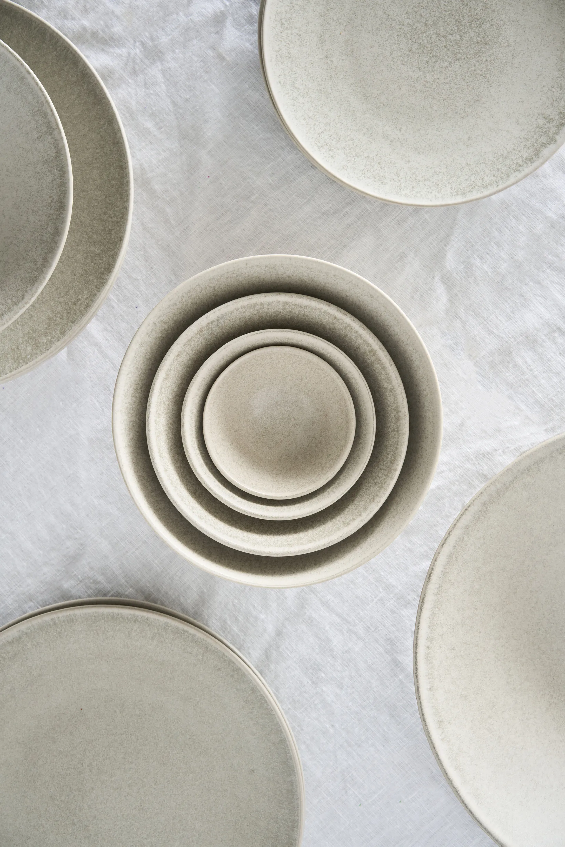 Insalatiera per servizio Terra, Beige in gres, Ø9,5 cm Scandi Living