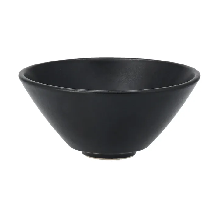 Insalatiera per servizio Terra - Nero in gres, Ø12 cm - Scandi Living