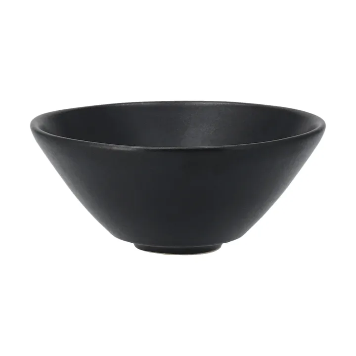Insalatiera per servizio Terra - Nero in gres, Ø9,5 cm - Scandi Living
