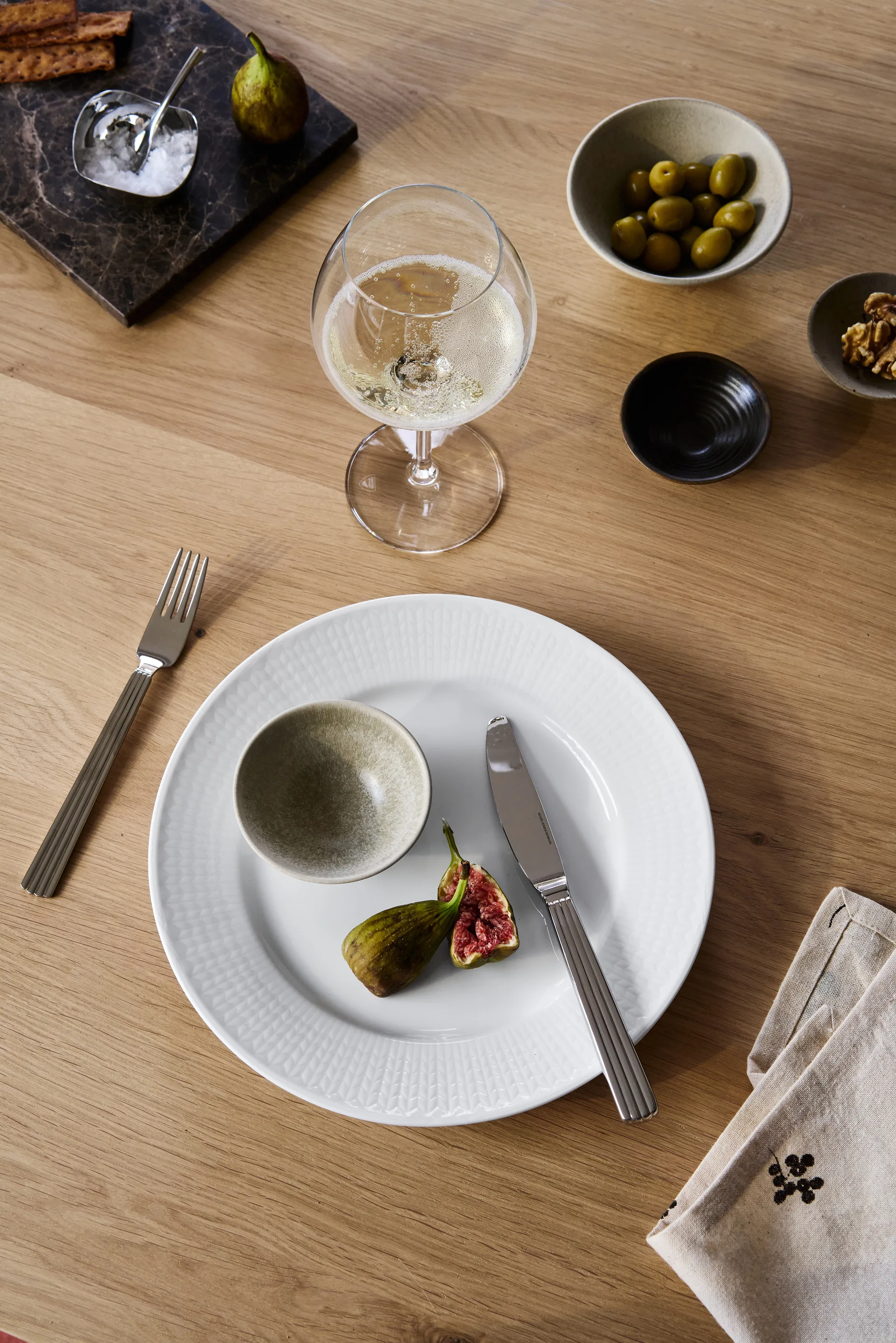 Insalatiera per servizio Terra, Nero in gres, Ø9,5 cm Scandi Living