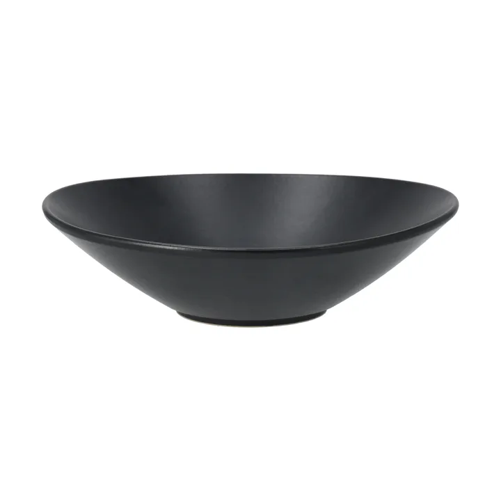 Insalatiera Terra - Nero in gres, Ø30 cm - Scandi Living