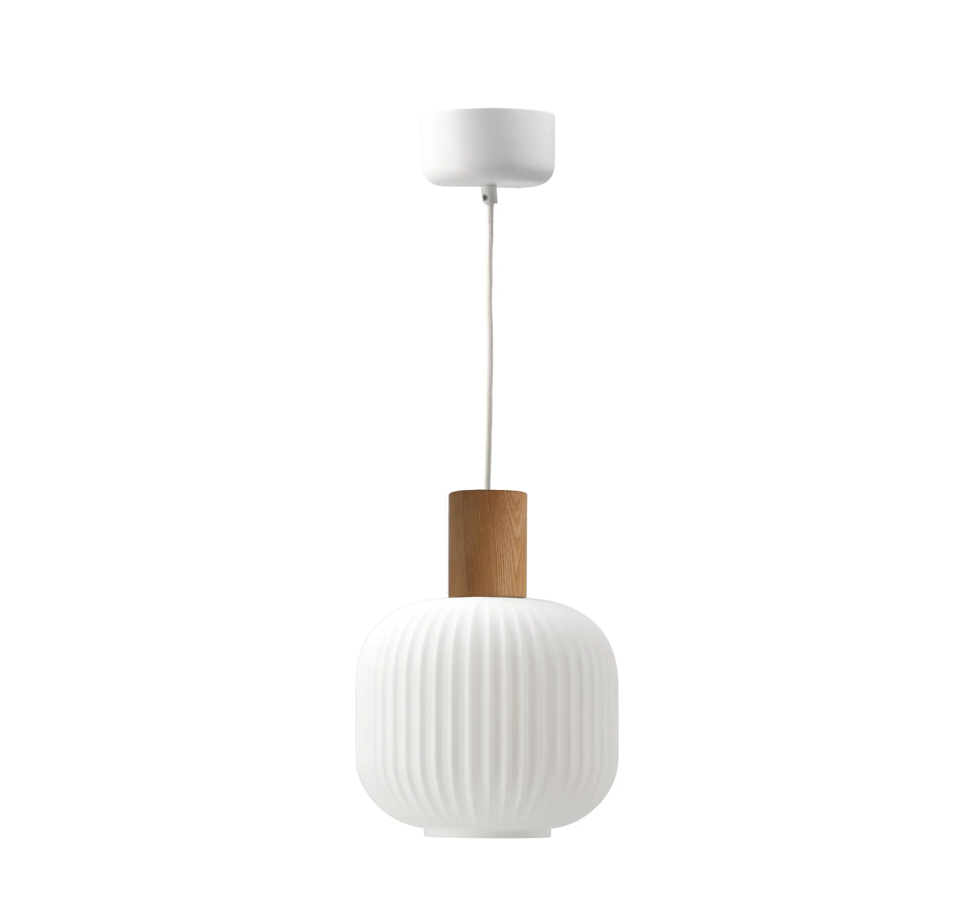 Lampada a sospensione Fair Ø20cm, Vetro satinato-scatola Scandi Living