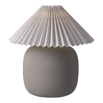 Lampada da tavolo Boulder 29 cm grey-pleated white - Scandi Living