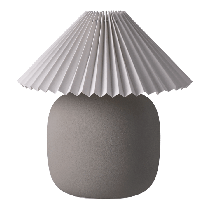 Lampada da tavolo Boulder 29 cm grey-pleated white - Piedistallo per lampada - Scandi Living