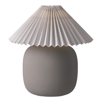 Lampada da tavolo Boulder 29 cm grey-pleated white - undefined - Scandi Living