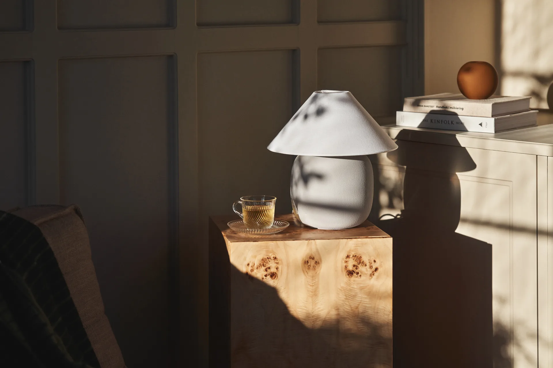 Lampada da tavolo Boulder 29 cm grey-white Scandi Living