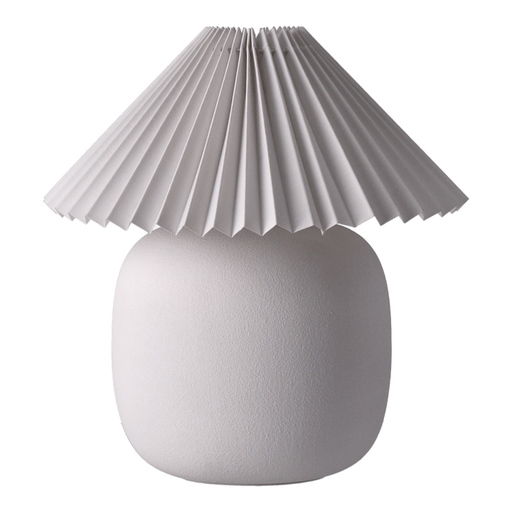 Lampada da tavolo Boulder 29 cm white-pleated white - undefined - Scandi Living