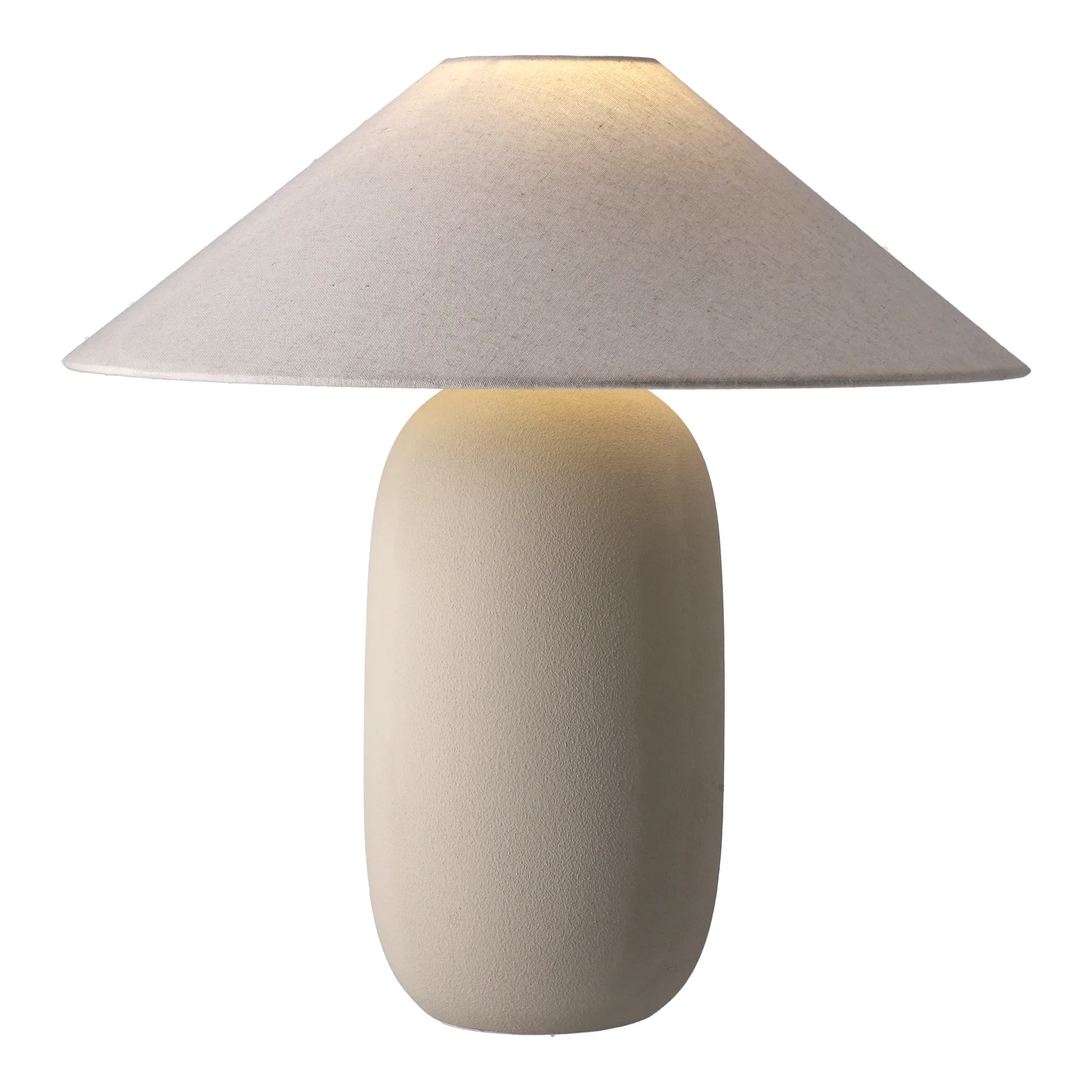 Lampada da tavolo Boulder 48 cm beige-nature Scandi Living