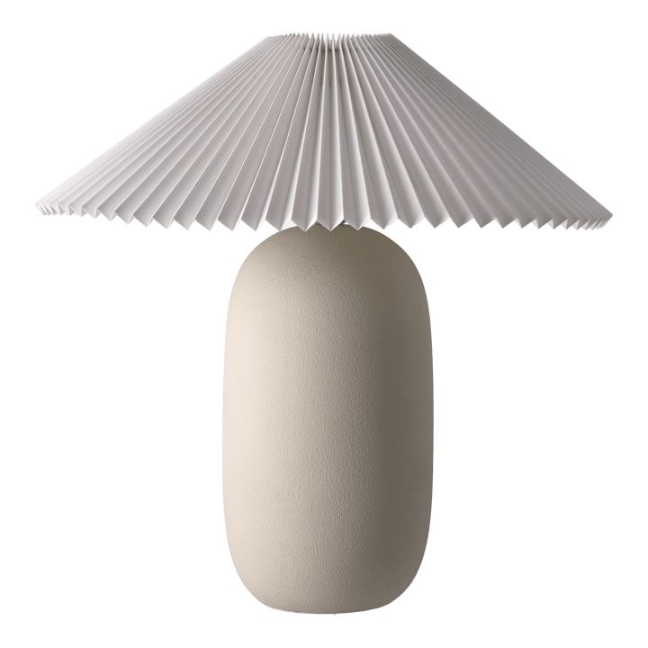 Lampada da tavolo Boulder 48 cm beige-pleated white - Piedistallo per lampada - Scandi Living