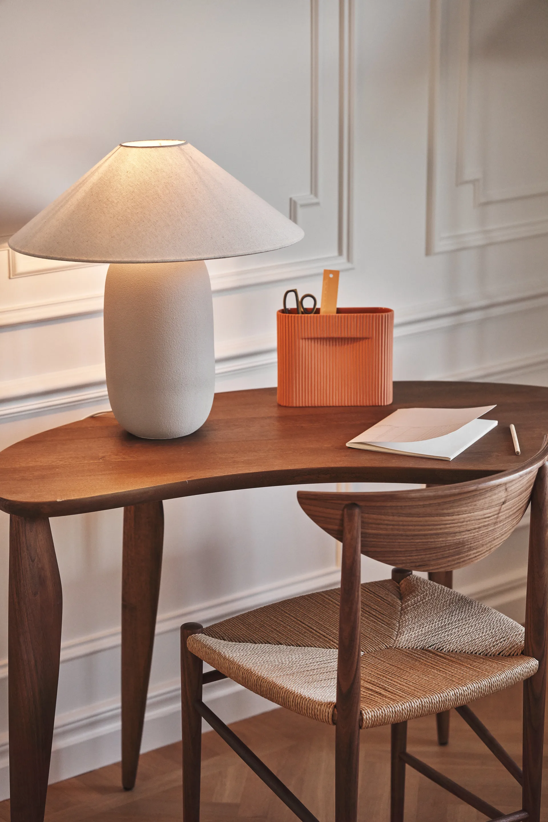 Lampada da tavolo Boulder 48 cm grey-nature Scandi Living