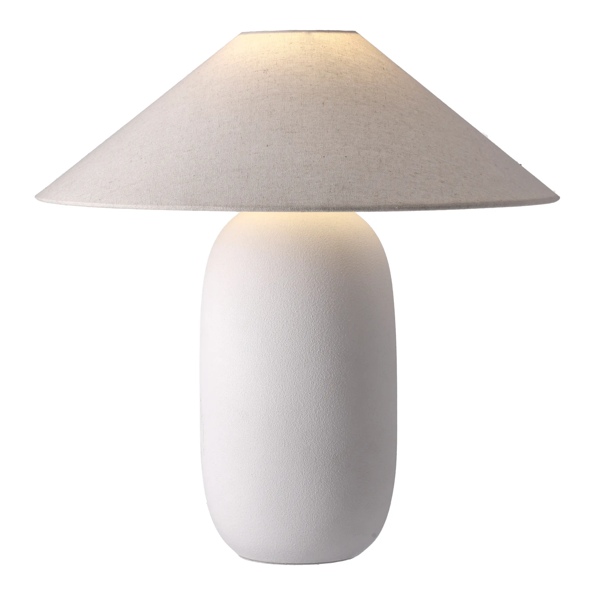 Lampada da tavolo Boulder 48 cm white-nature Scandi Living