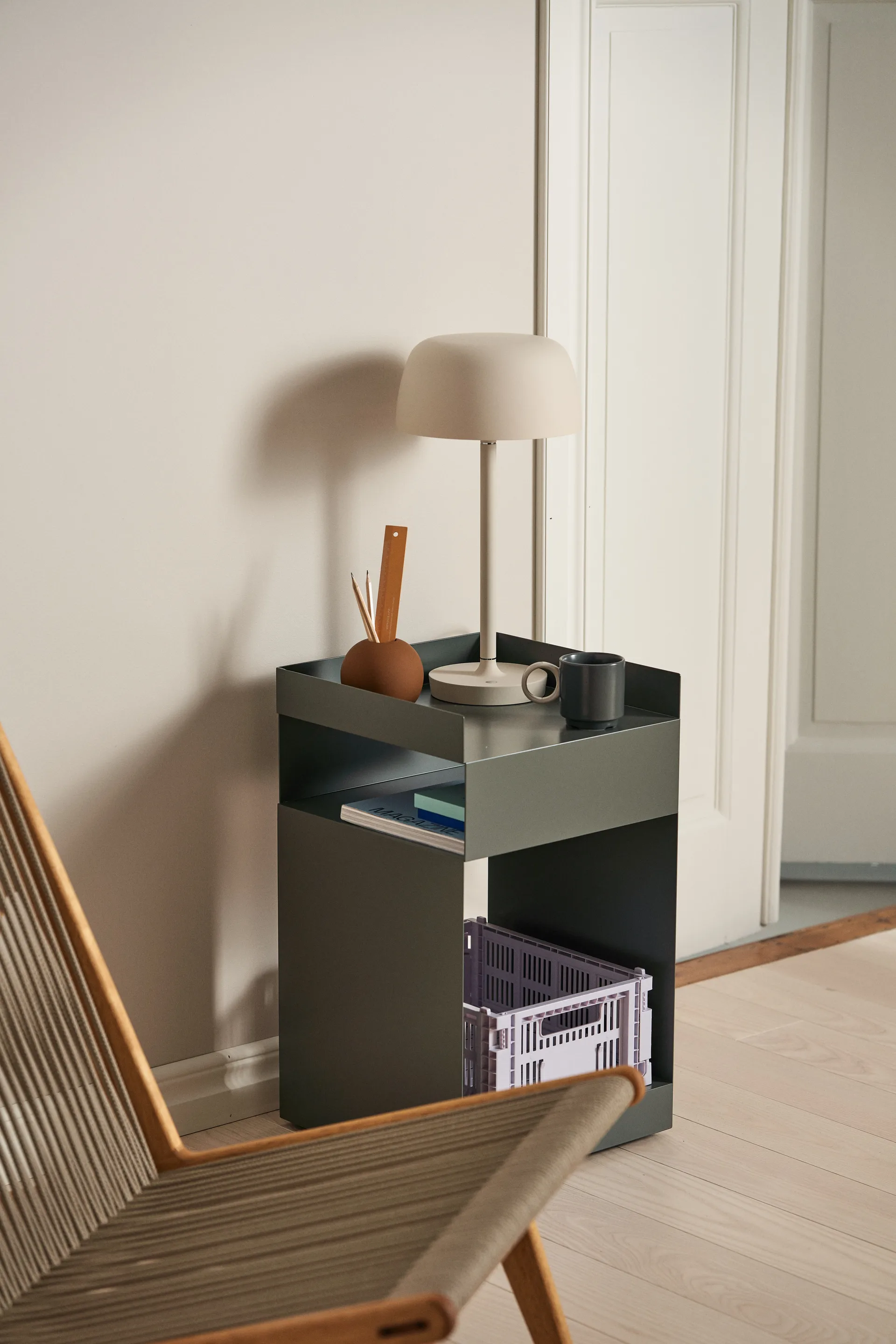 Lampada da tavolo Halo 45,5 cm, Beige Scandi Living