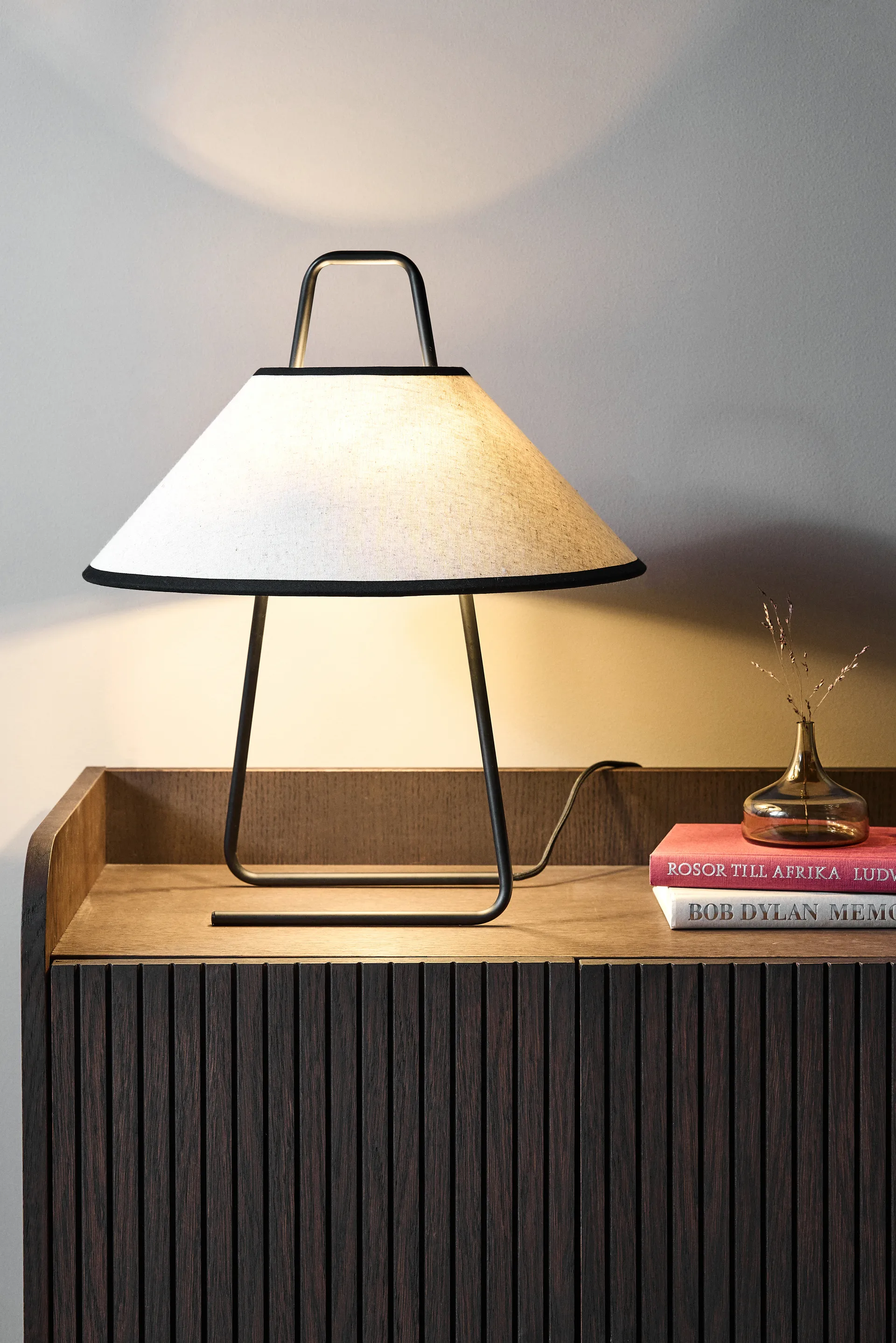 Lampada da tavolo Moss light 43 cm, Beige Scandi Living