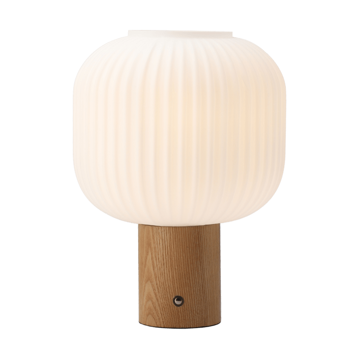 Lampada da tavolo portatile Fair, Vetro satinato-scatola Scandi Living