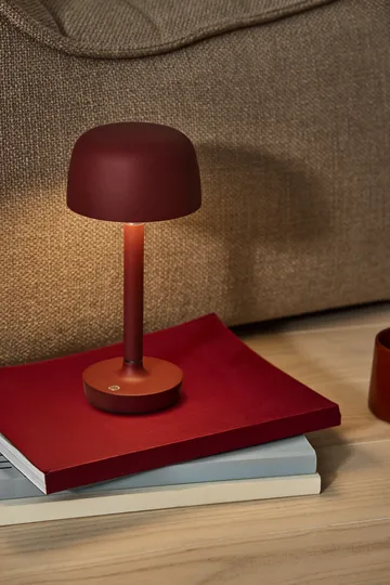 Lampada da tavolo portatile Halo 25,5 cm - Burgundy - Scandi Living