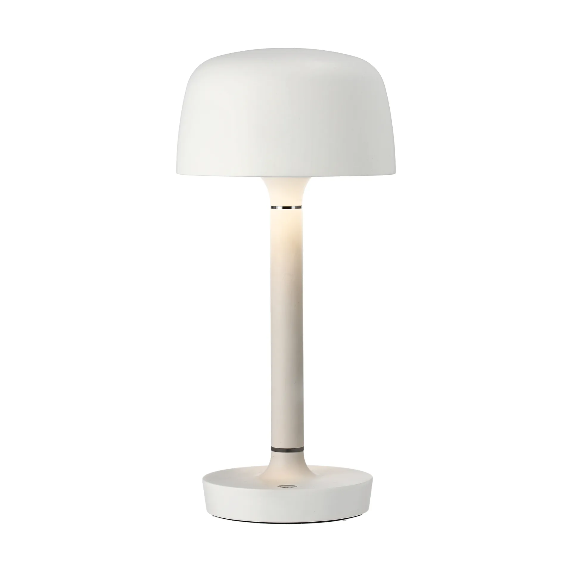 Lampada da tavolo portatile Halo 25,5 cm, White Scandi Living