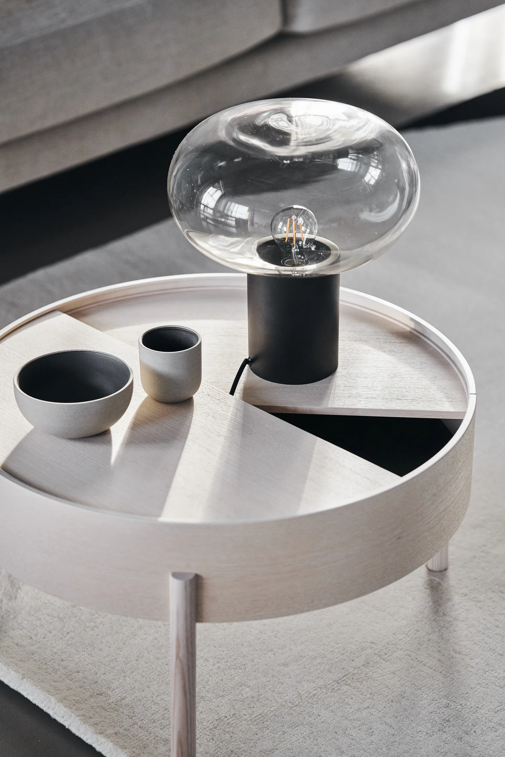 Lampada da tavolo Rising 35,5 cm, Nero  Scandi Living