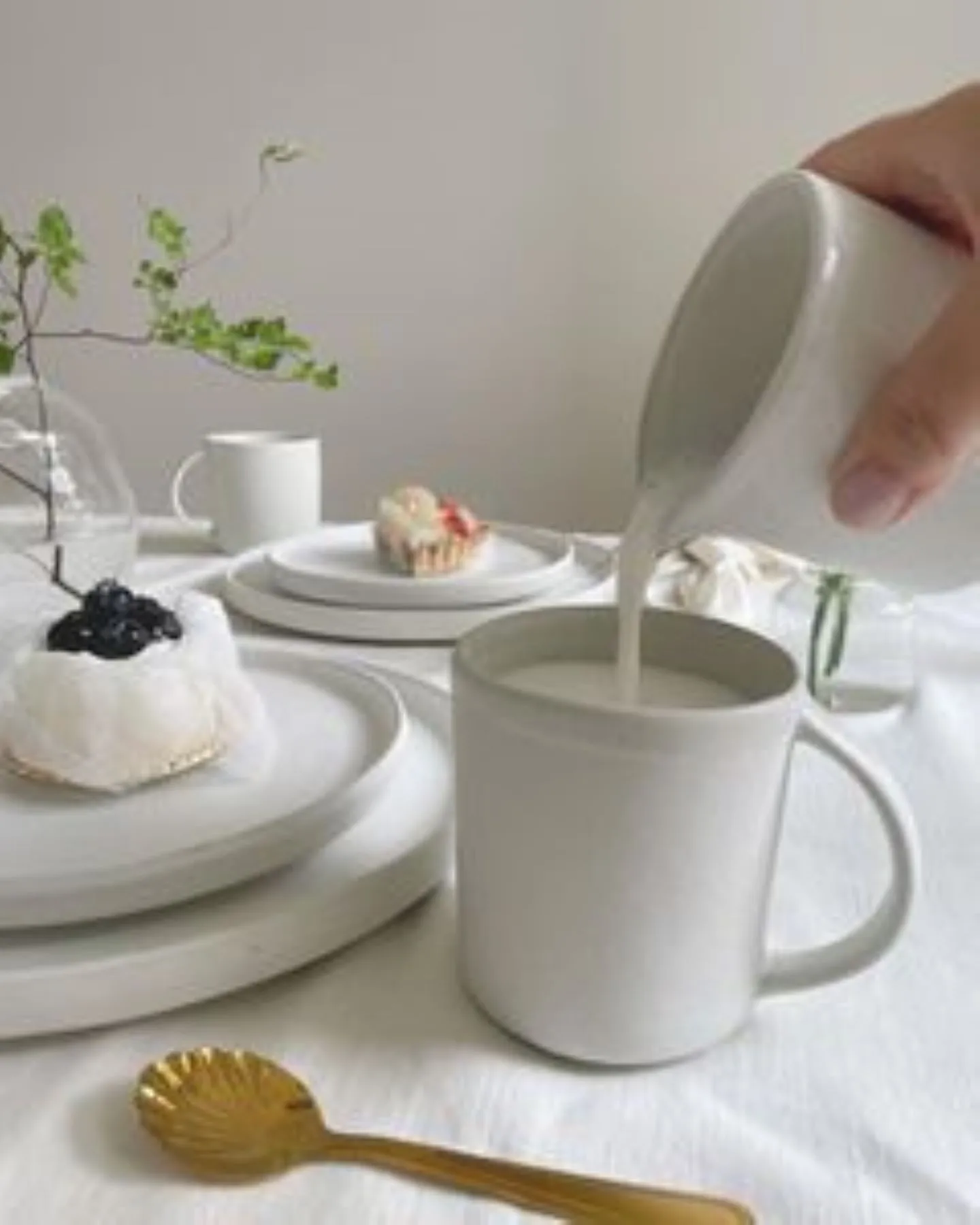 Lattiera Sandsbro, Bianco sporco, 30 cl Scandi Living