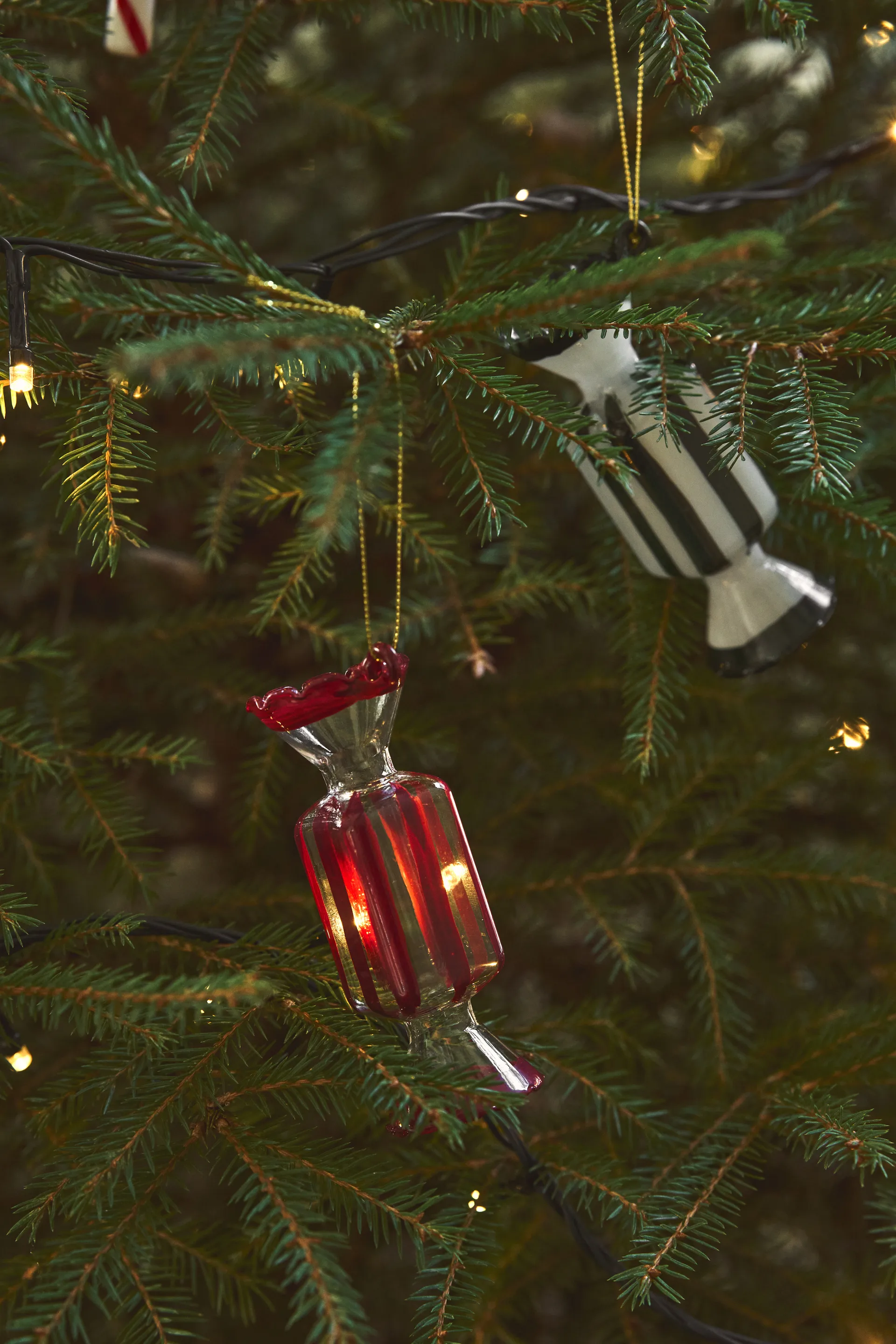 Palline di Natale Bonbons confezione da 6, Rosso Scandi Living