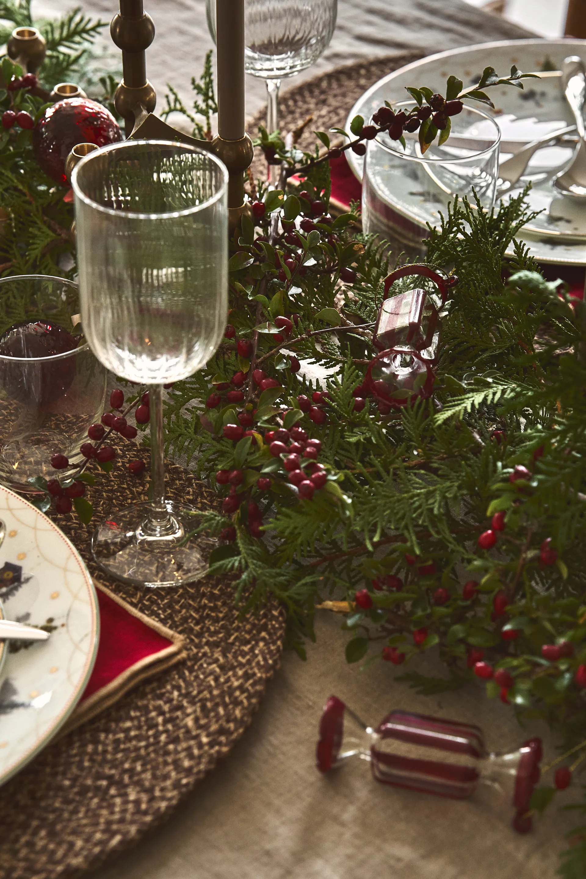 Palline di Natale Bonbons confezione da 6, Rosso Scandi Living