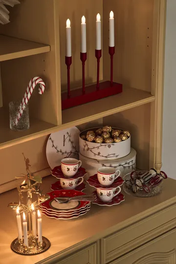 Palline di Natale Bonbons confezione da 6 - Rosso - Scandi Living