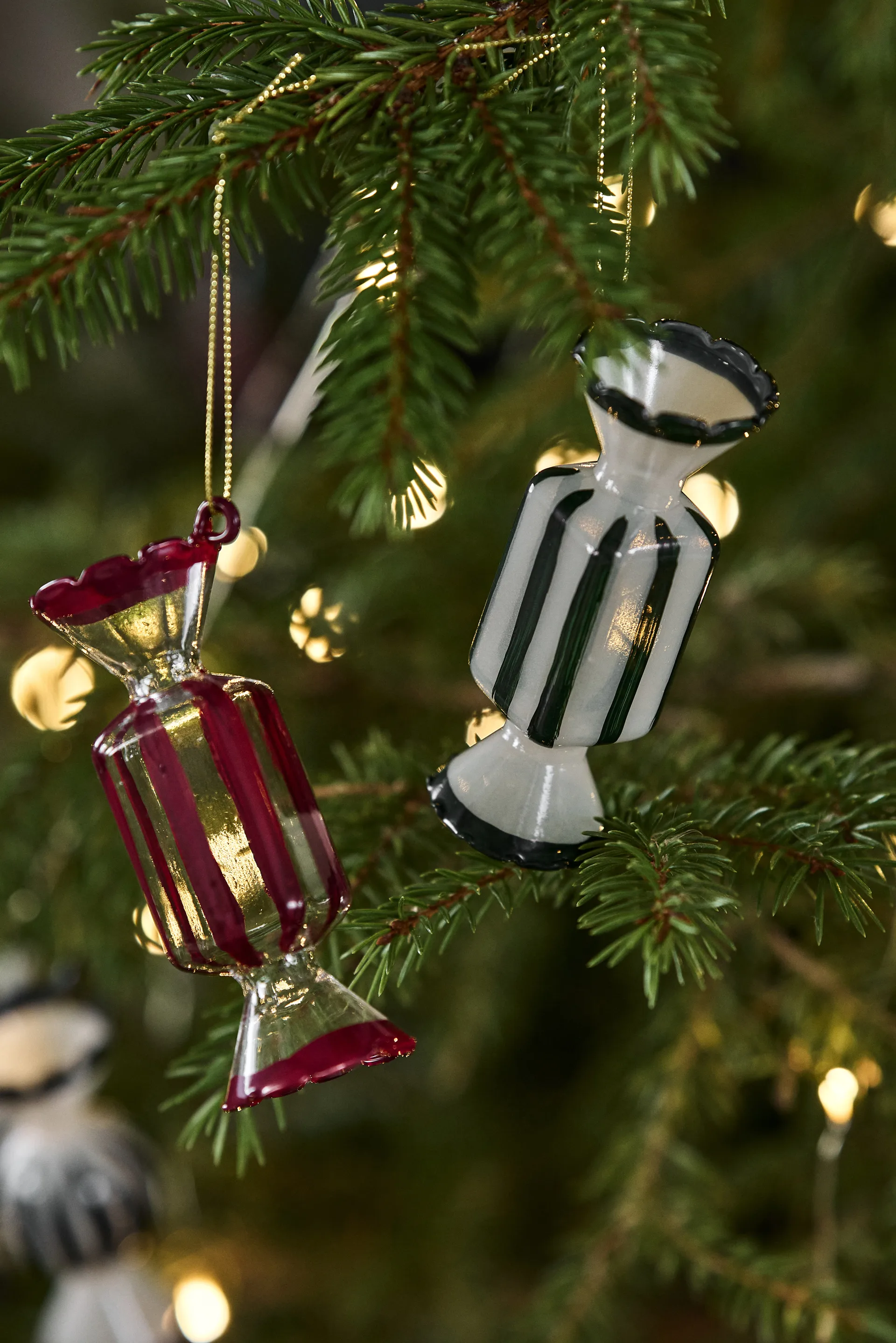 Palline di Natale Bonbons confezione da 6, Verde Scandi Living