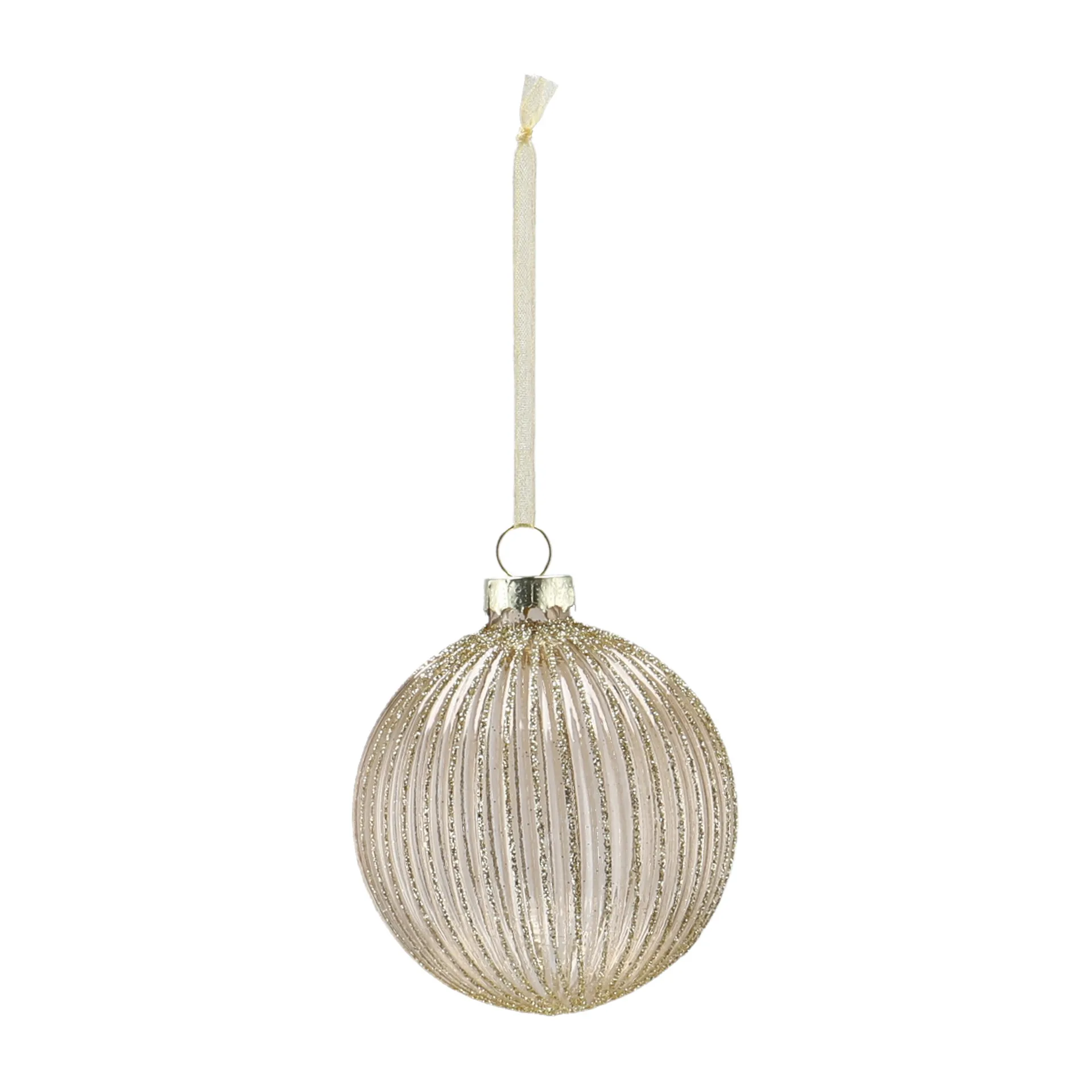 Palline di Natale Holiday baubles, confezione da 6, Dorato Scandi Living