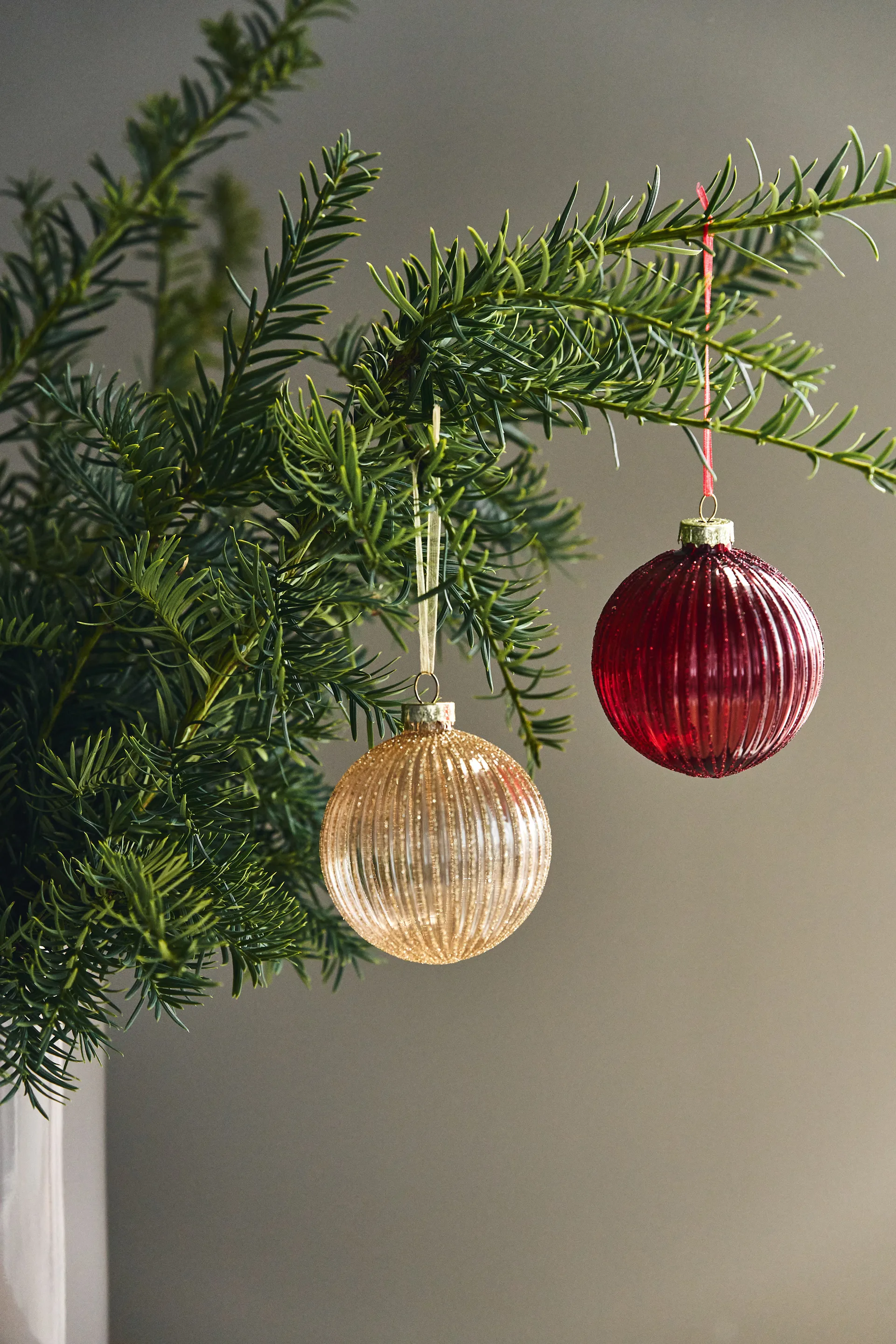 Palline di Natale Holiday baubles, confezione da 6, Rosso Scandi Living