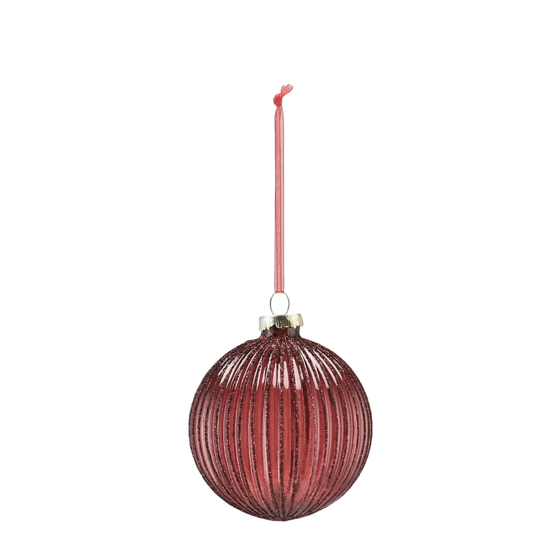 Palline di Natale Holiday baubles, confezione da 6, Rosso Scandi Living