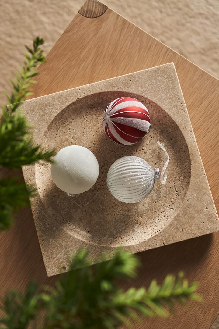 Palline di Natale Holiday baubles, confezione da 6 - White - Scandi Living