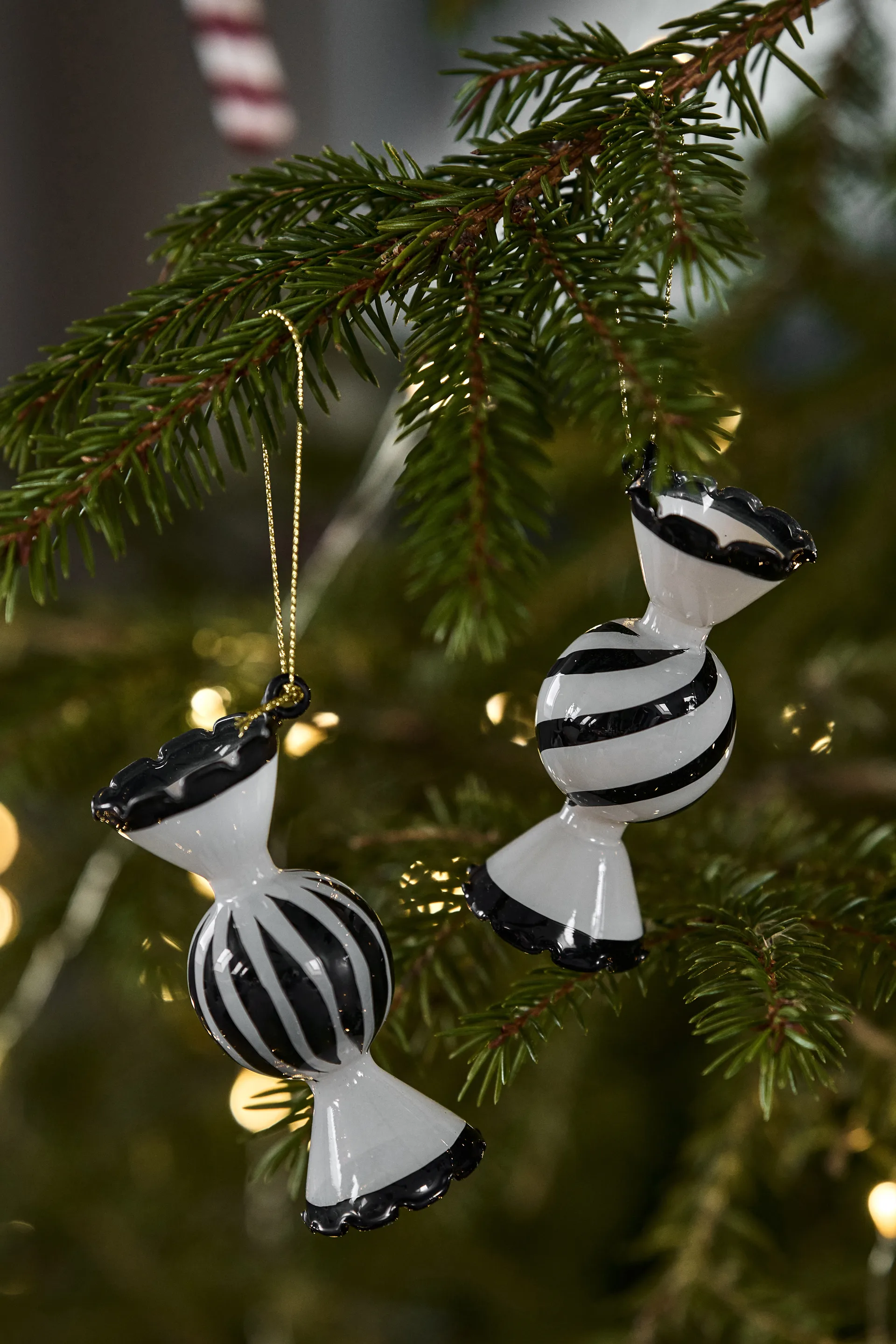 Palline di Natale Jolly confezione da 4, Bianco Scandi Living