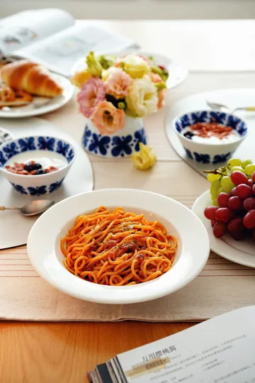 Piatto fondo Kalk 23 cm confezione da 4 - bianco - Scandi Living