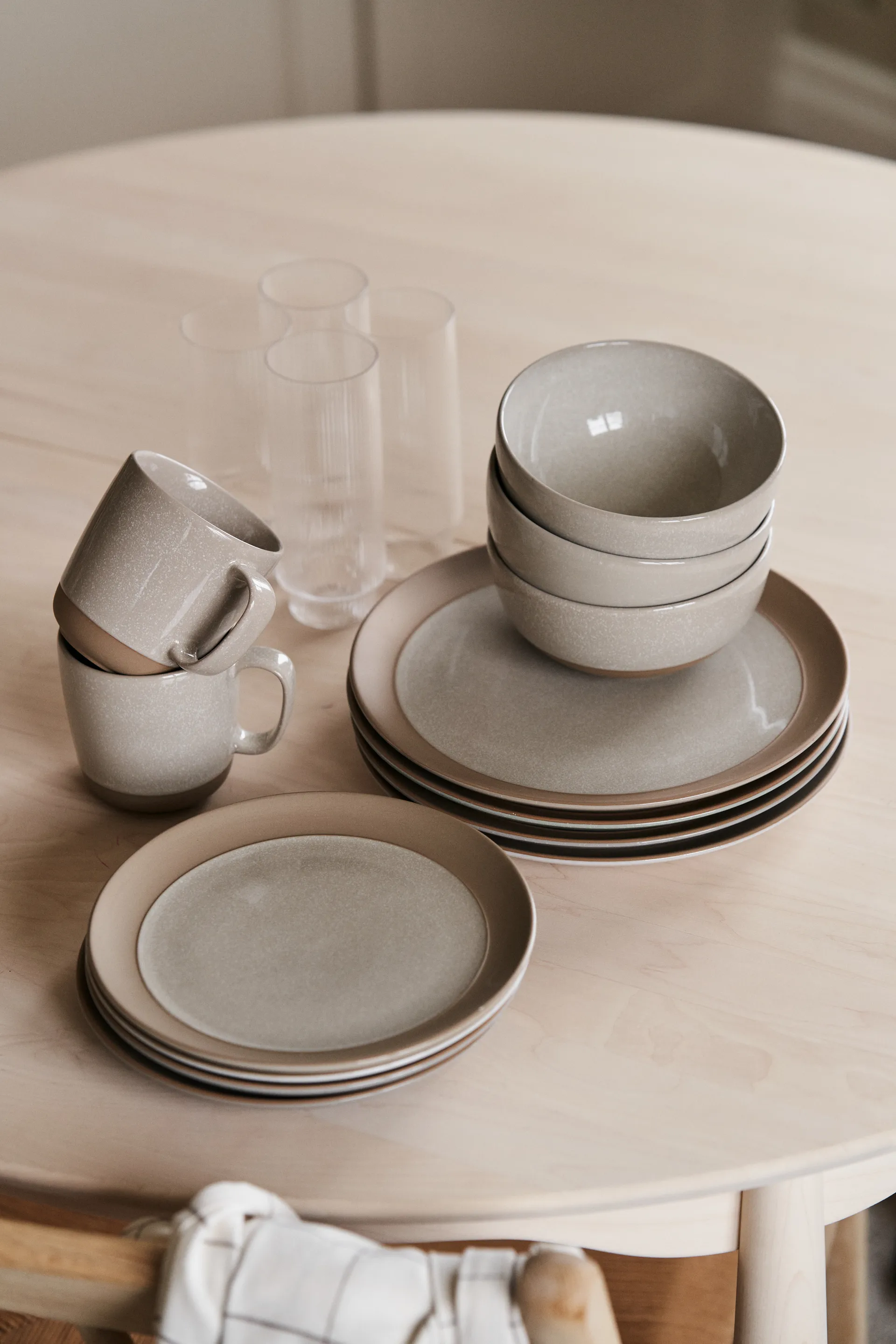 Piatto Fossil Ø 26 cm, Beige Scandi Living