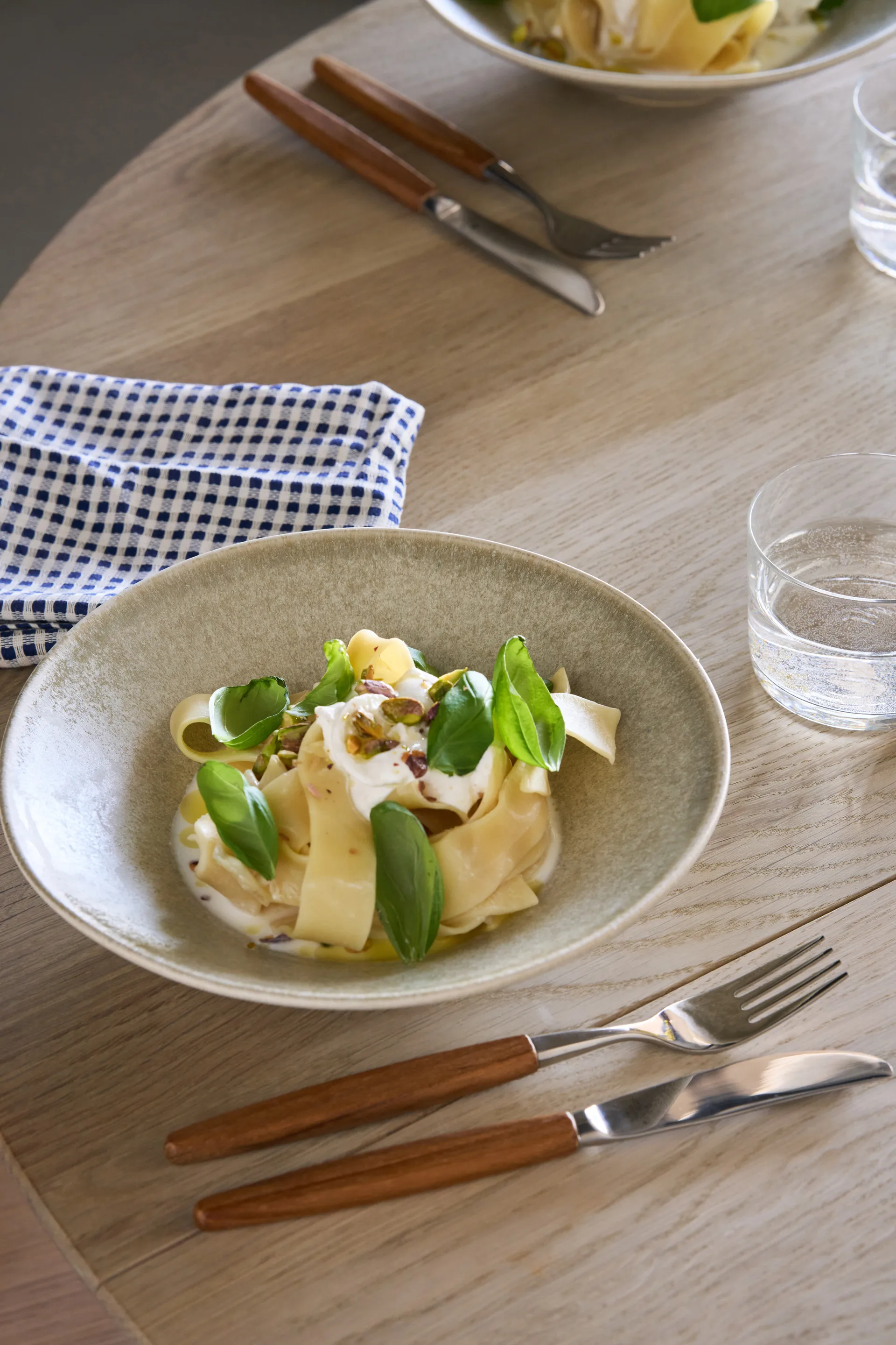 Piatto per pasta Terra, Beige in gres, Ø22,5 cm Scandi Living